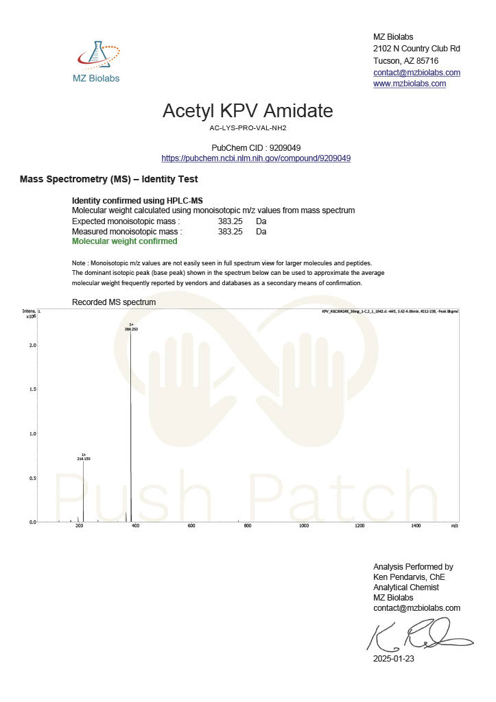 KPV, 10mg/ NAD+, 500mg/ GHK-CU, 10mg Patch